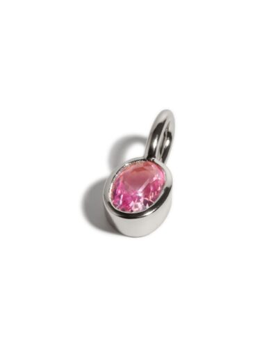 Pendentif pierre rose