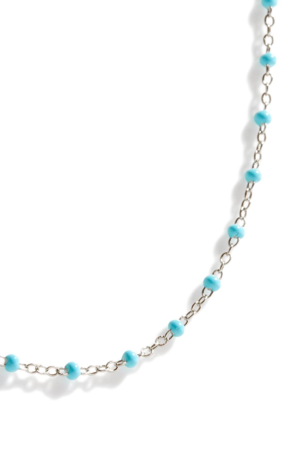 Enamel satellite chain - turquoise