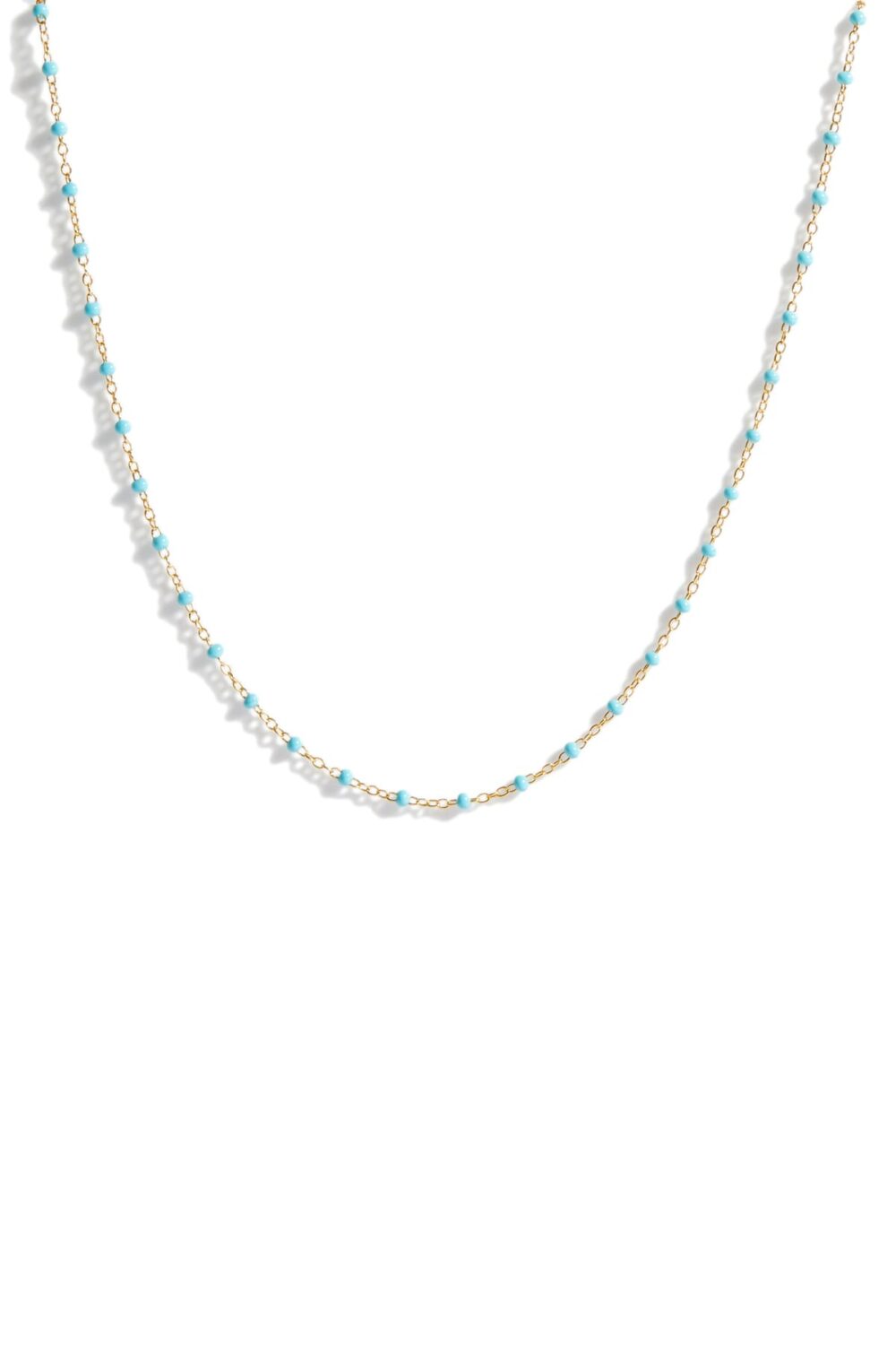 Enamel satellite chain - turquoise